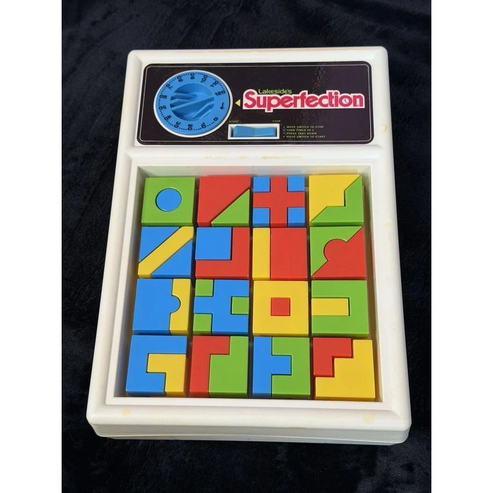 Vintage Lakeside Superfection Puzzle Game Complete 1978 Retro Family Game